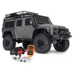 TR82056-84SL - LAND ROVER DEFENDER TRX-4 GRIS CON WINCH