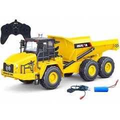 Camión articulado con volquete 1/16 11ch RC Huina