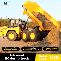 Camión articulado con volquete 1/16 11ch RC Huina
