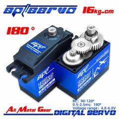 Servo standard digital MG 16Kg / 0,11seg caja metálica