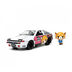 Coche con figura AGRETSUKO - 1986 Toyota Trueno AE86 1:24