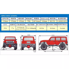 Crawler Adventure JL 1/16 Waterproof RTR gris