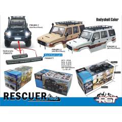 Crawler Rescur 1/10 RGT86190 4X4 Waterproof RTR negro