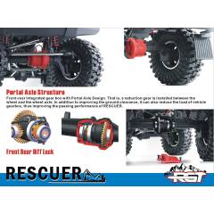 Crawler Rescur 1/10 RGT86190 4X4 Waterproof RTR blanco