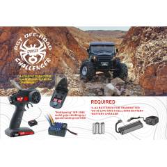 Crawler Challenger 1/10 4X4 Waterproof RTR rojo