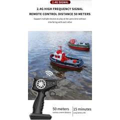 Barco Remolcador Tugboat 686 RTR 1/72 2.4GHZ verde