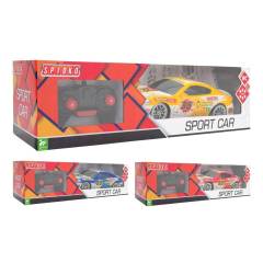 Coche Racing Car con luces 1/16 RC rojo