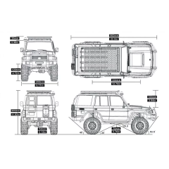 Crawler Rescur 1/10 RGT86190 4X4 Waterproof RTR gris