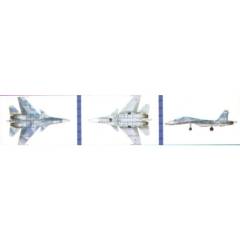 TRUMPETER 1:700 SU-33 FLANKER X (6PCS)