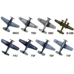 TRUMPETER 1:700 US NAVI AVIATION SET WW II (8PCS)