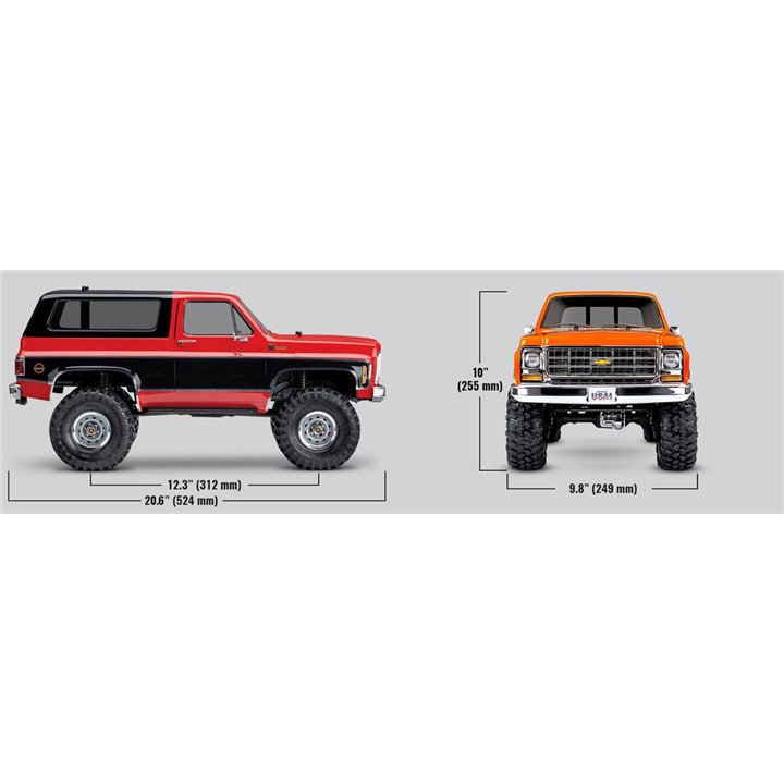 CRAWLER FORD BRONCO TRX-4 TRAXXAS SUNSET-ROJO