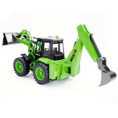 Excavadora doble pala bidireccional 1/14 9ch Huina 1579