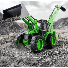 Excavadora doble pala bidireccional 1/14 9ch Huina 1579