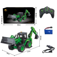 Excavadora doble pala bidireccional 1/14 9ch Huina 1579