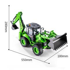 Excavadora doble pala bidireccional 1/14 9ch Huina 1579