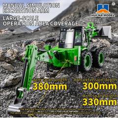 Excavadora doble pala bidireccional 1/14 9ch Huina 1579
