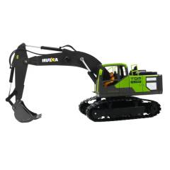 Excavadora 1/18 13ch con humo y sonido Huina 1661