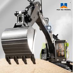 Excavadora 1/18 13ch con humo y sonido Huina 1661