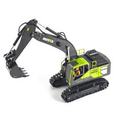 Excavadora 1/18 13ch con humo y sonido Huina 1661