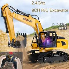 Excavadora 1/24 9ch Huina 13510