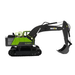 Excavadora 1/18 13ch con humo y sonido Huina 1661