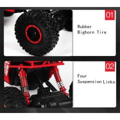 Crawler Rock Through 1/18 4WD Rojo