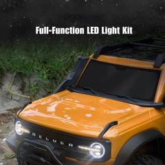 Bronco Wilderness 1/10 con winch, 2 velocidades y luces Amarillo