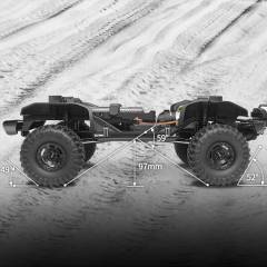 Bronco Wilderness 1/10 con winch, 2 velocidades y luces azul