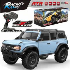 Bronco Wilderness 1/10 con winch, 2 velocidades y luces azul