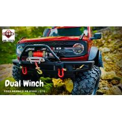 Bronco Wilderness 1/10 con winch, 2 velocidades y luces Amarillo