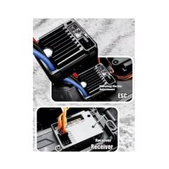Bronco Wilderness 1/10 con winch, 2 velocidades y luces Amarillo