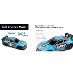 Coche Drift ER19 1/22 4WD con luces Wltoys