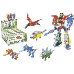 Dinosaurios transformers en robot 5 en 1 Cubix